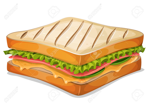 Ham Cheese Sandwich Clipart