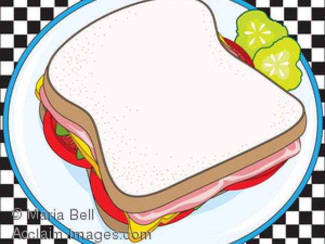 Sandwich clipart square.