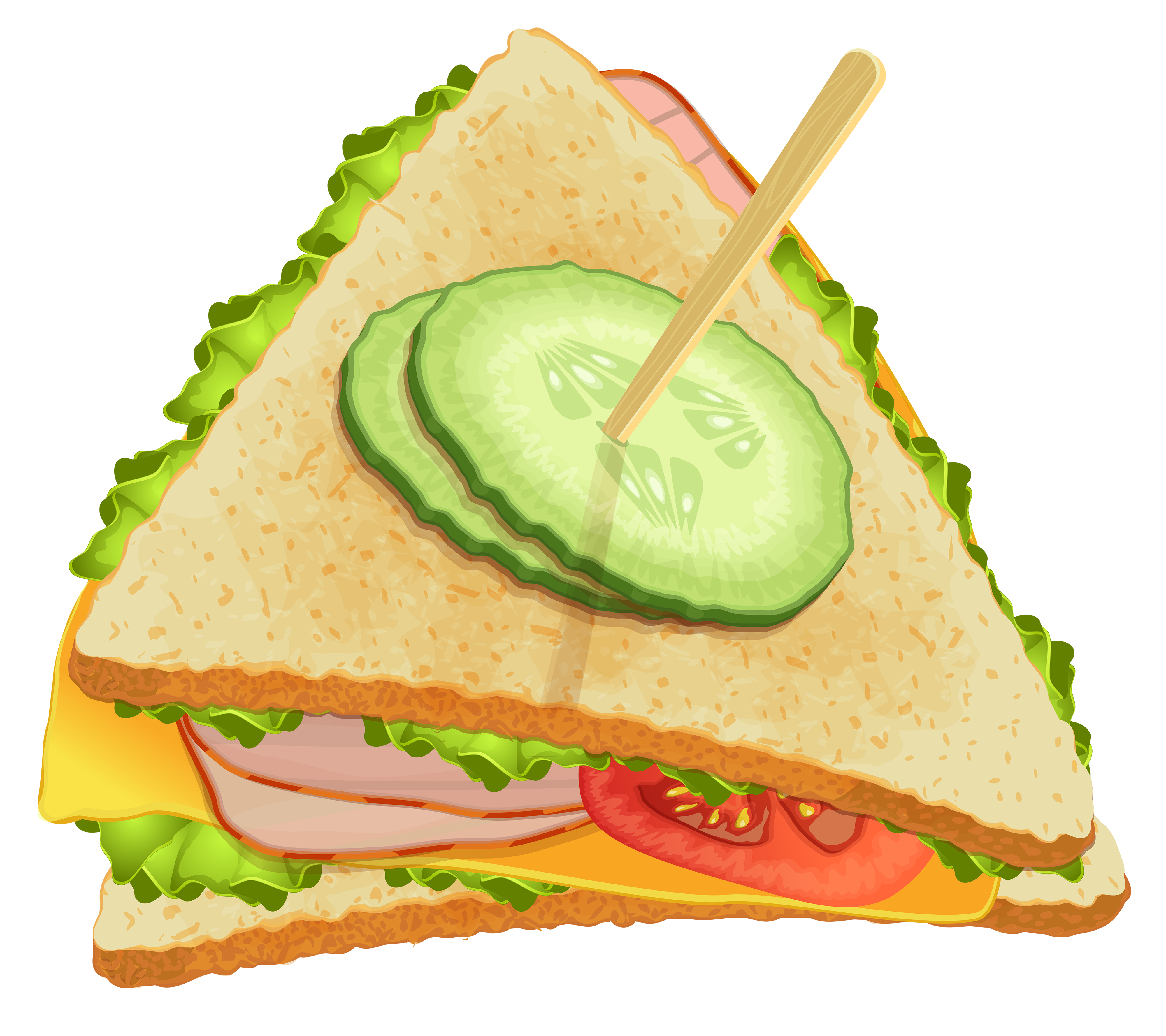 Triangle Sandwich PNG Clipart
