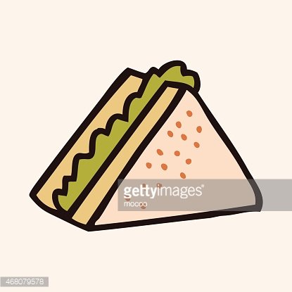 Fast Food Sandwich Flat Icon Elements,eps