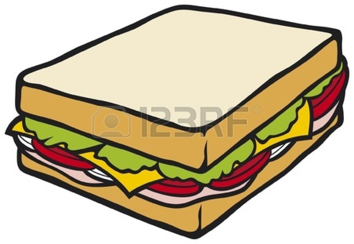 Cheese sandwich clipart.