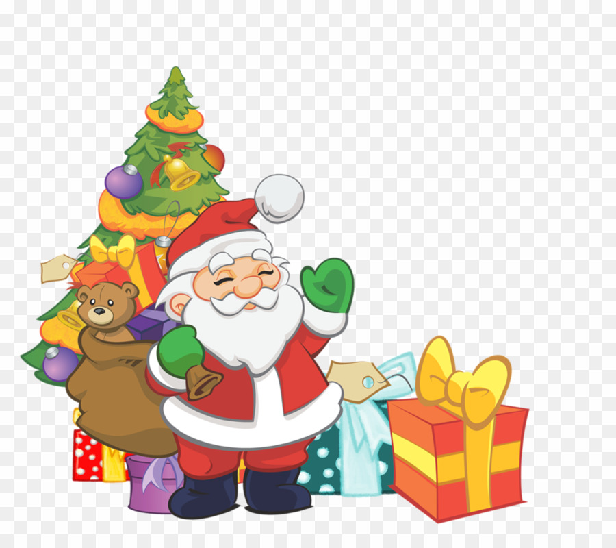 Clip Art Christmas Tree Santa PNG Santa Claus Christmas Day