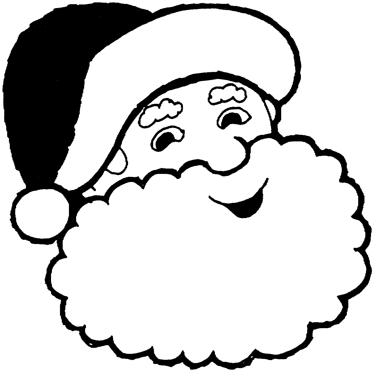 Free Santa Claus Outline, Download Free Clip Art, Free Clip