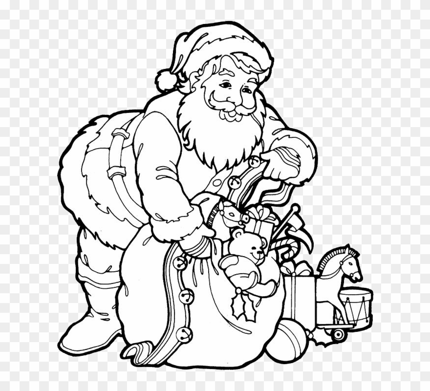 Santa claus coloring.