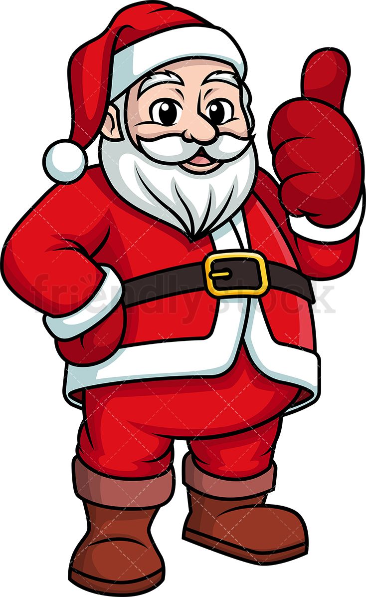 Santa Claus Giving The Thumbs Up
