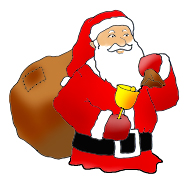Funny and free Santa Claus Clipart