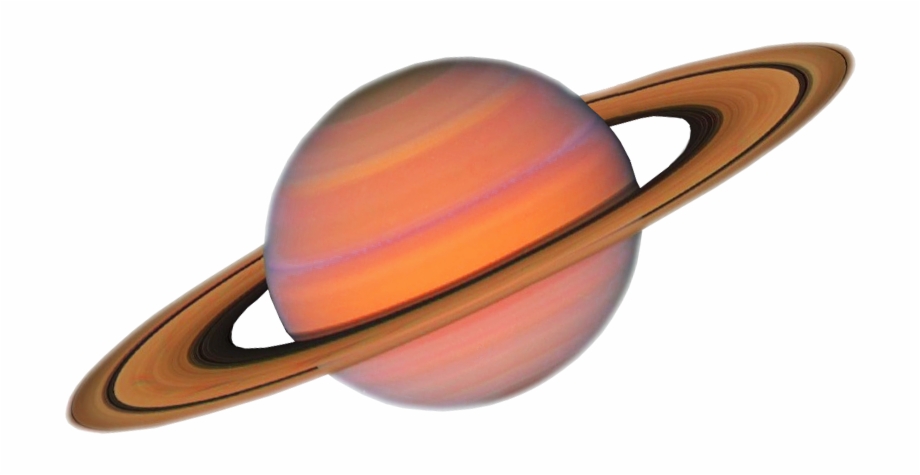 Saturn planet transparent.
