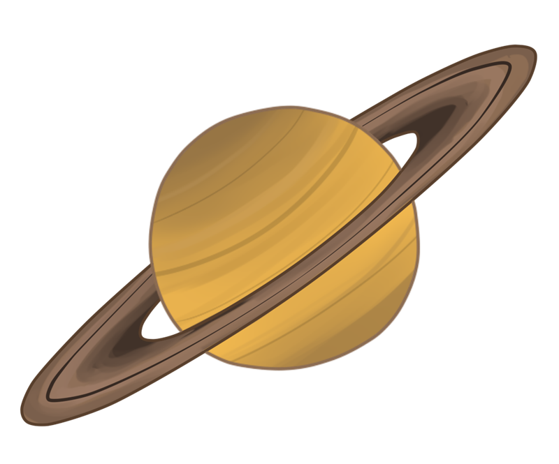 Saturn planet clip.