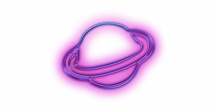 Saturn Tumblr Purple Neon