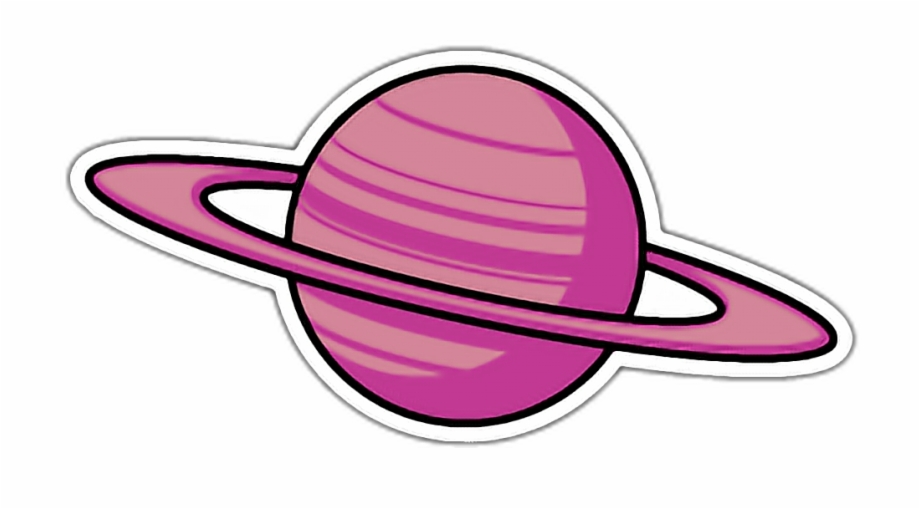 Saturn transparent pink.
