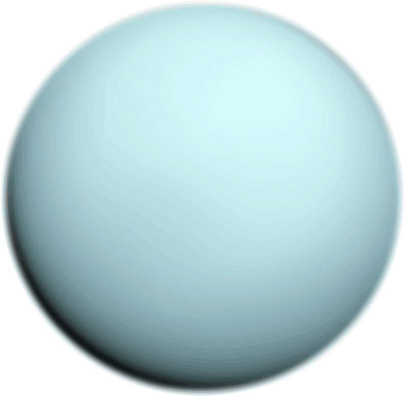 Uranus planet clipart.