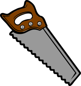 Brown Gray Saw Clip Art at Clker