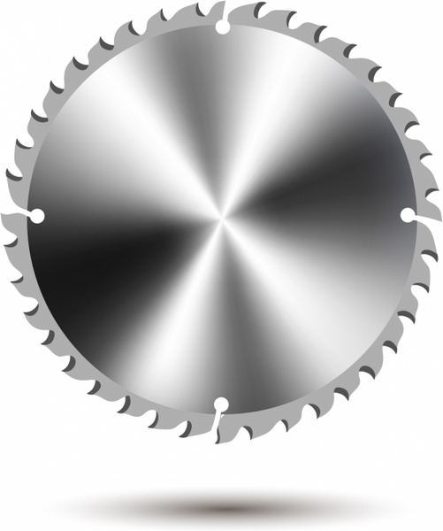 Circular saw blade Free vector in Adobe Illustrator ai