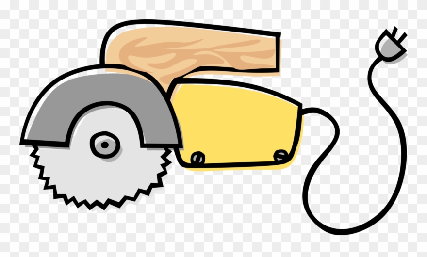 Vector Illustration Of Circular Saw Blade Electric Clipart