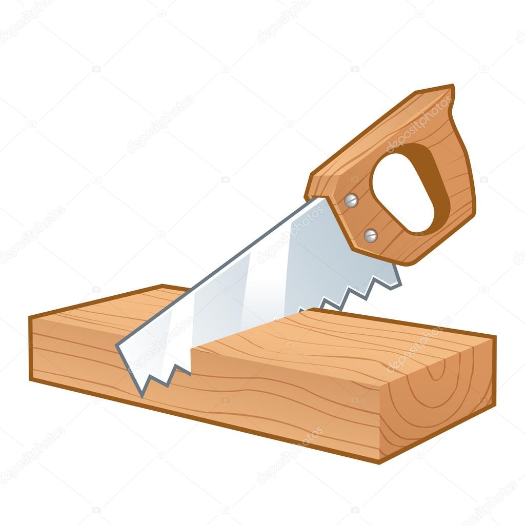 Hand Saw Clipart wood cutter