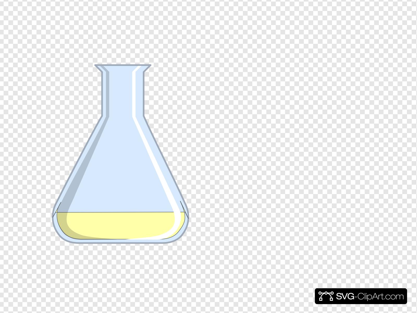 Chemistry Flash Yellow Flask Small Scale Clip art, Icon and