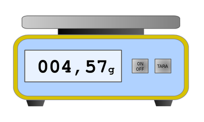 Digital scale clipart.