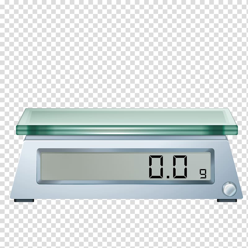 Silver digital scale illustration, Weighing scale
