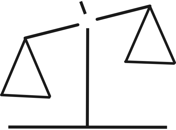 Balance scales clipart.