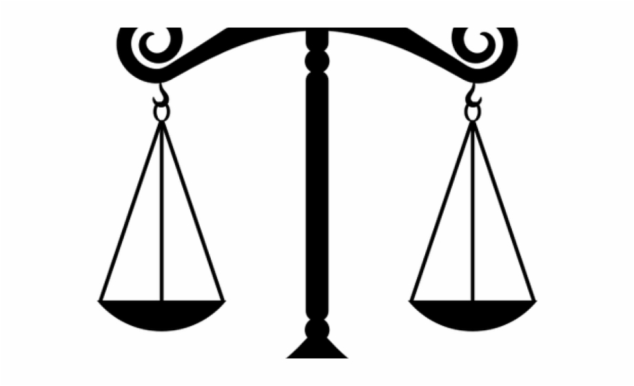 Justice scales vector.
