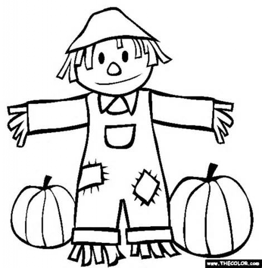 Scarecrow Clipart Black And White