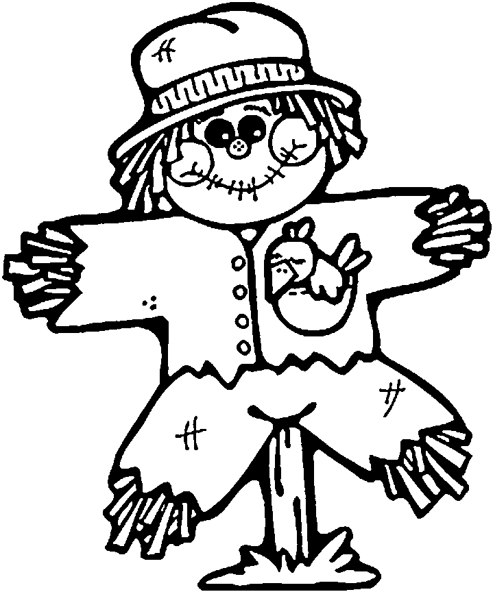 Free Scarecrow Pictures To Color, Download Free Clip Art
