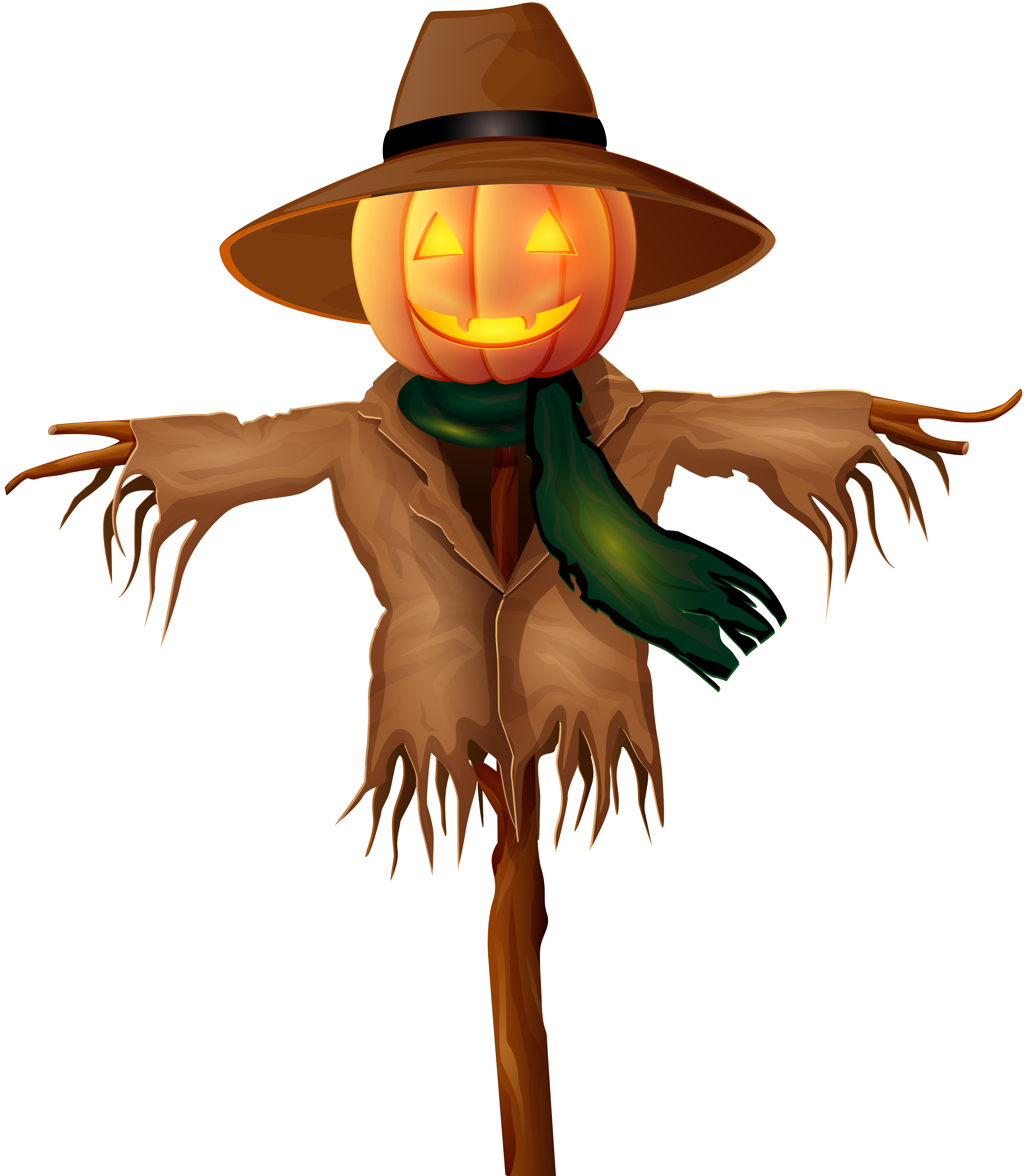 Scarecrow clipart scary.