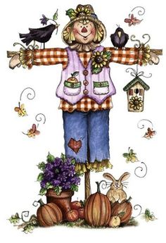 Clipart fall on fall clip art scarecrows and fall