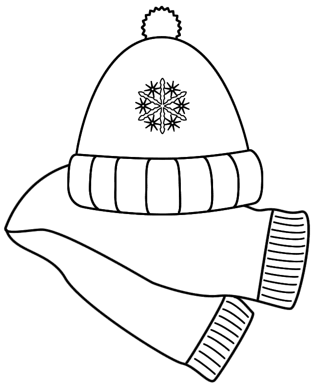 Winter hat winter scarf clip art