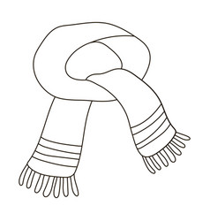 Neck scarf outline.