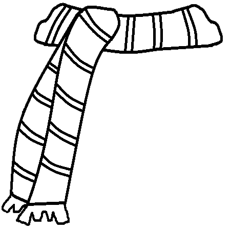 Free Scarf Clipart Black And White, Download Free Clip Art