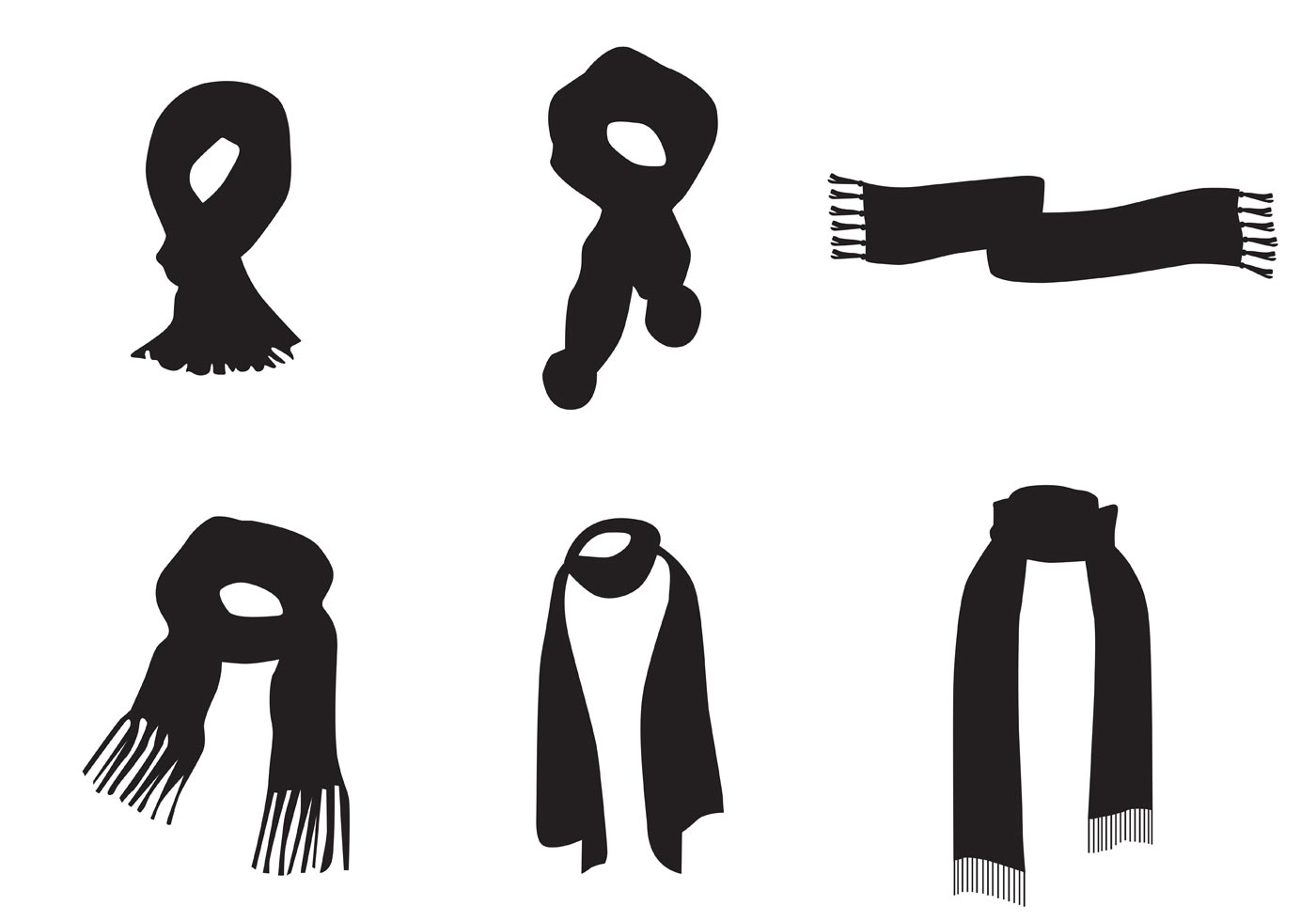 Scarf free vector.