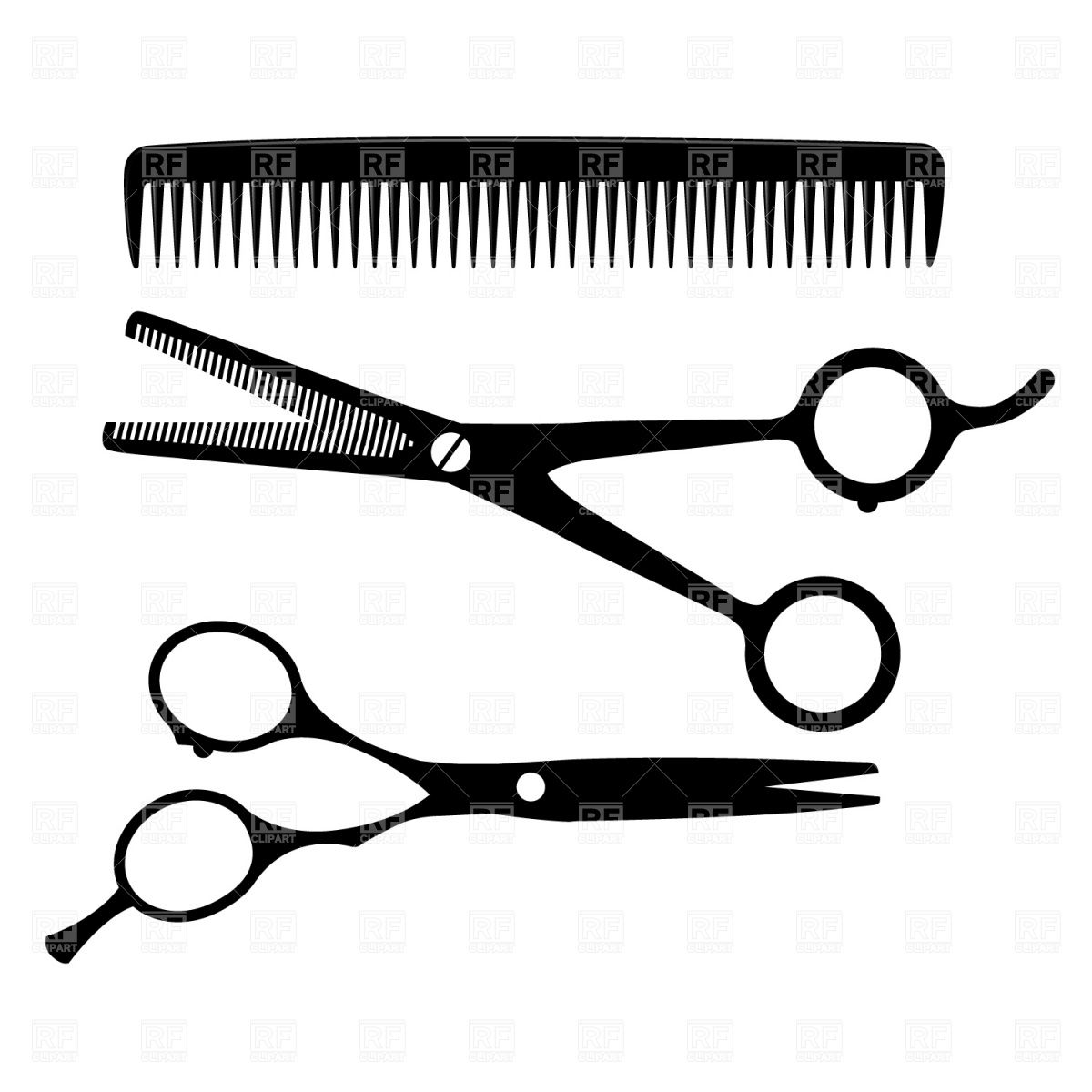 Hairdresser equipment scissors.