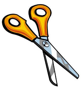 School scissors clipart.