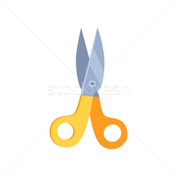 Colorful scissors vector.