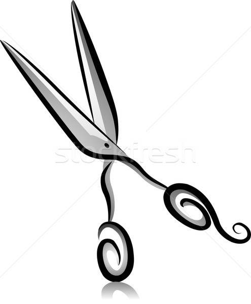 Tailors scissors vector.