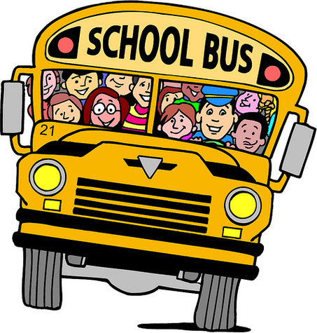 School bus animated.