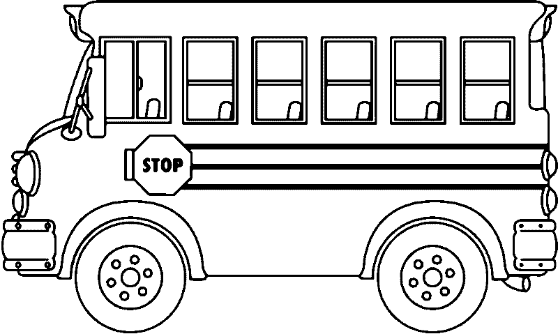 School bus black.