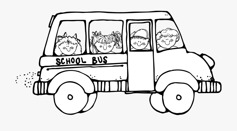 School Bus Black And White School Bus Clip Art Black