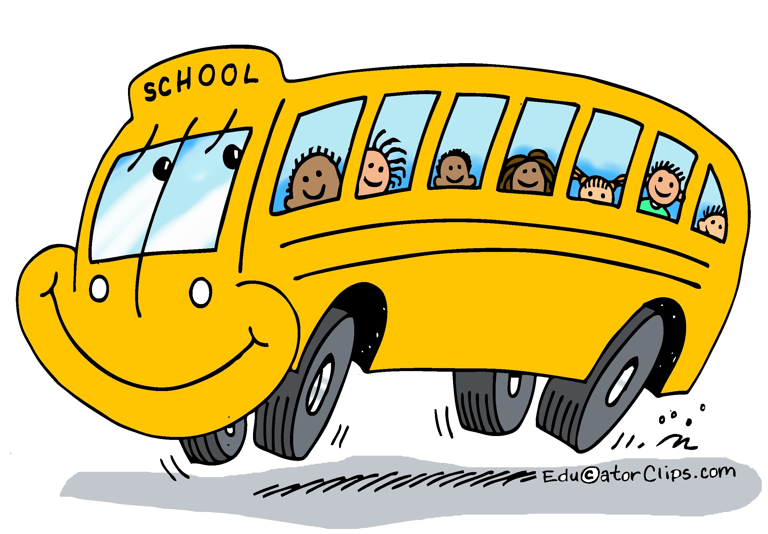 Happy School Bus Clip Art