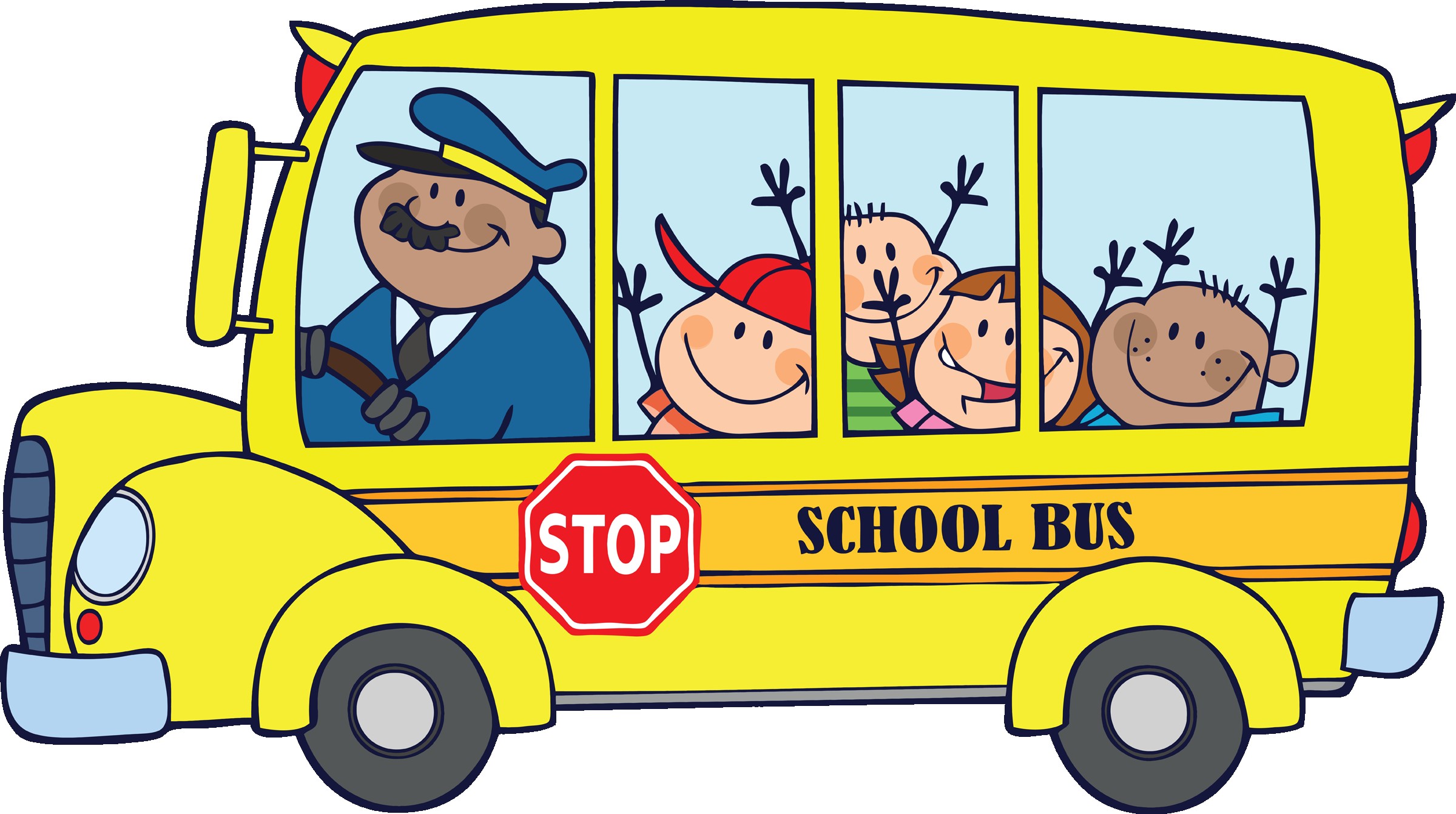 school bus clipart color