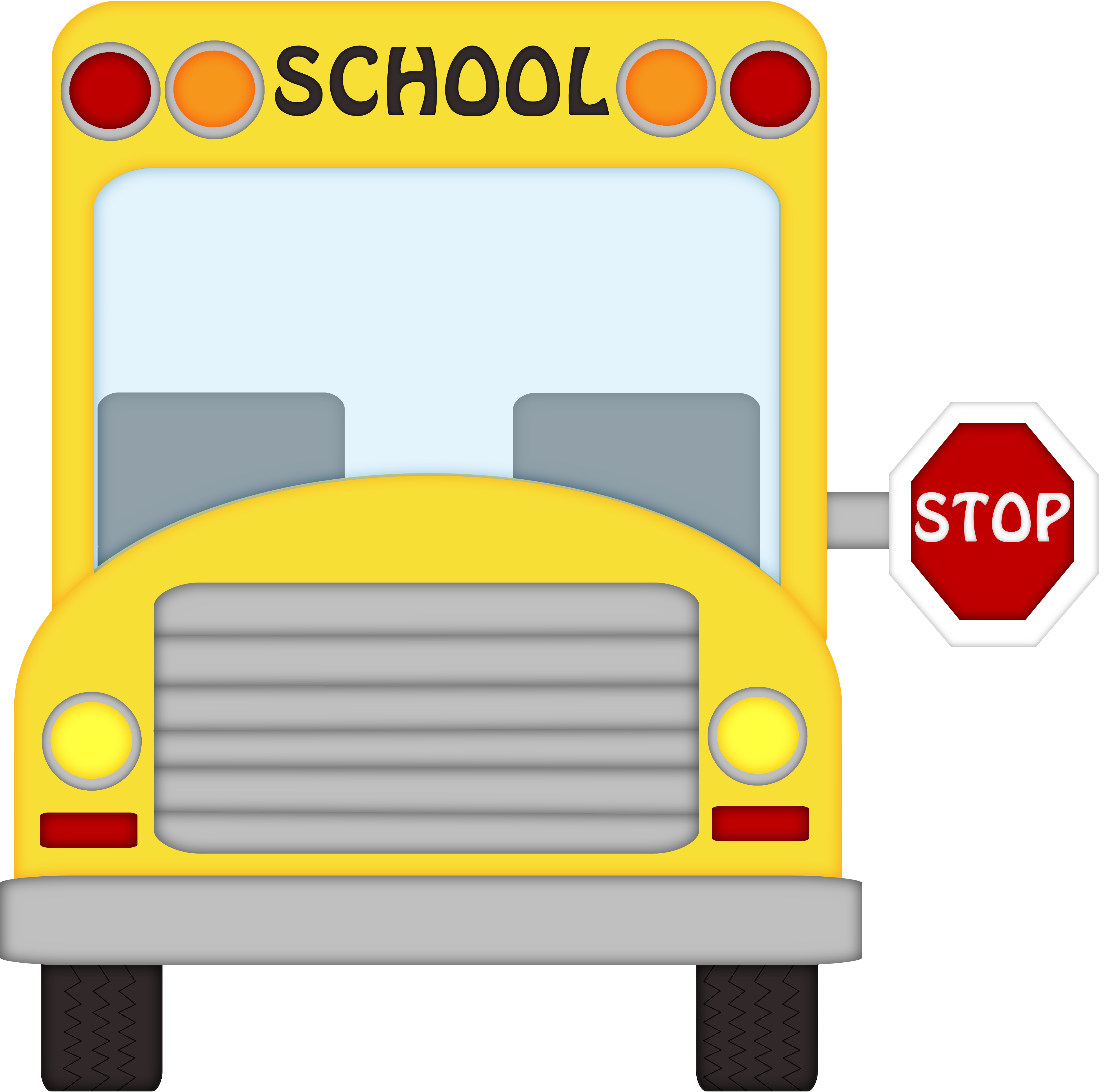 School bus front.