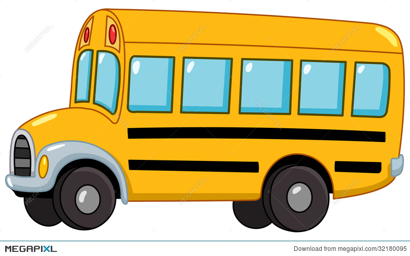 School bus illustration.