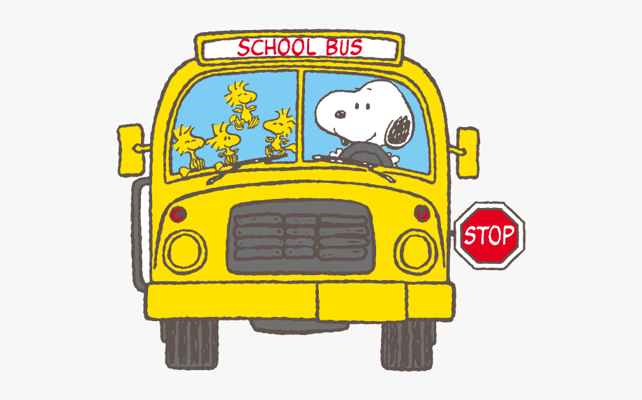 Snoopy Clipart School Bus