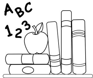 Book worm Coloring Pages