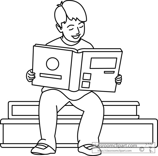 53 reading clipart.