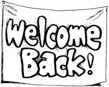 Free Welcome Back Clipart Black And White, Download Free