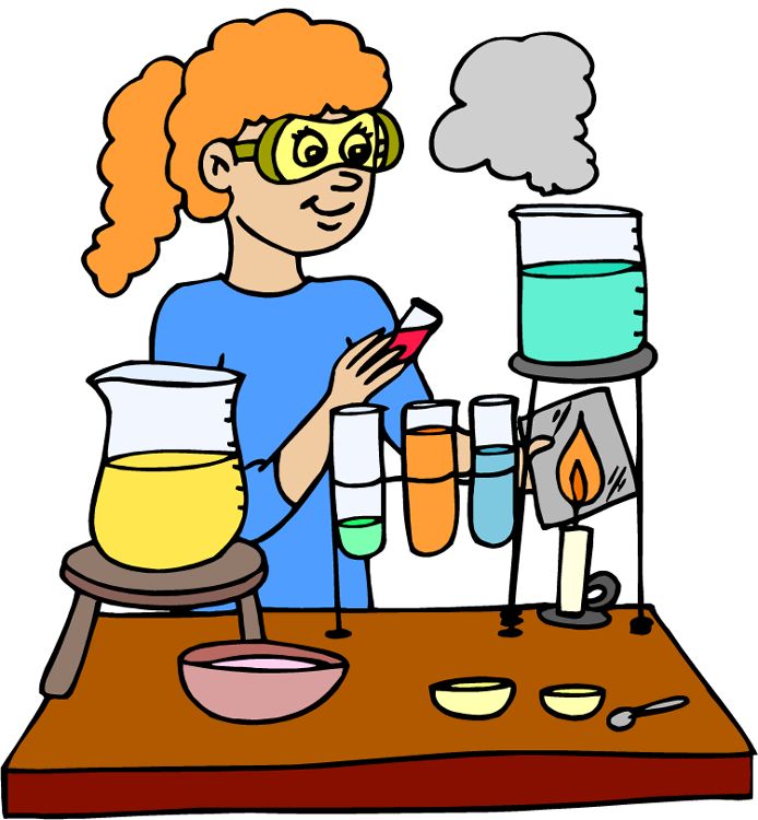 Science experiment clipart.