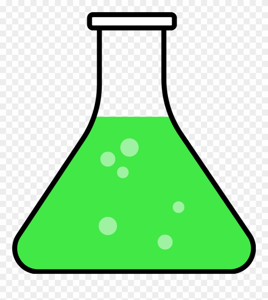 Science flask clipart.