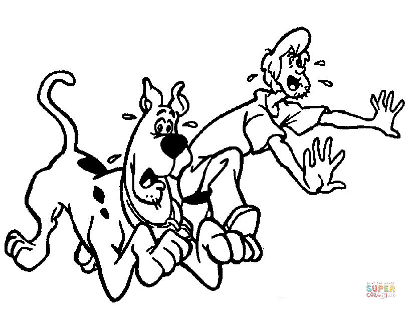 Scooby doo coloring.